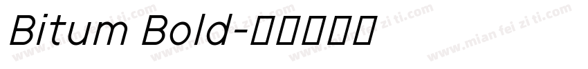 Bitum Bold字体转换